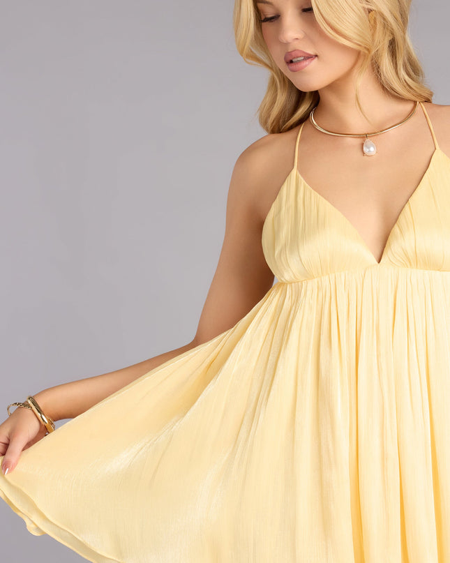 June Strappy Babydoll Mini Dress