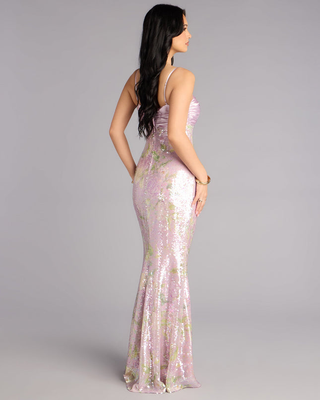 Murielle Sequin Mermaid Formal Dress