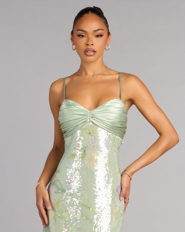 Murielle Sequin Mermaid Formal Dress