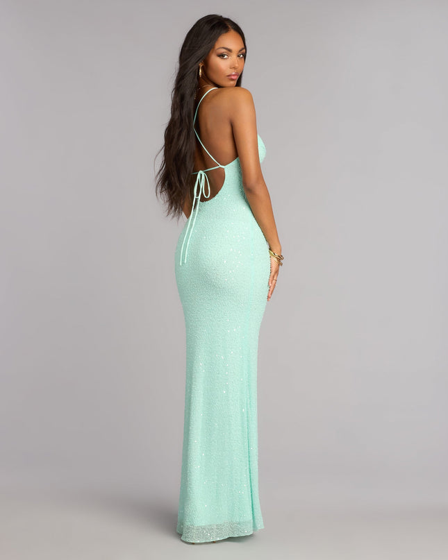 Meara Beaded Sequin Mermaid Formal Dress