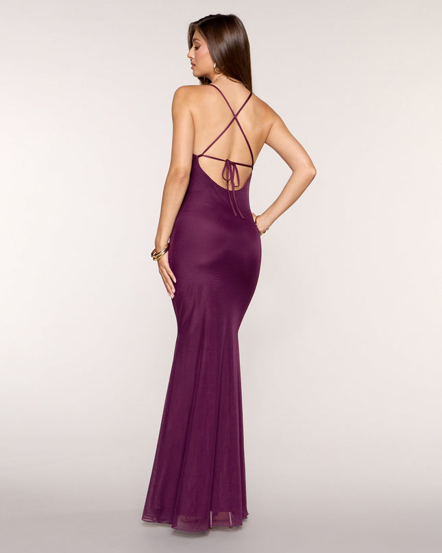 Adrian Beaded Floral Mermaid Dress