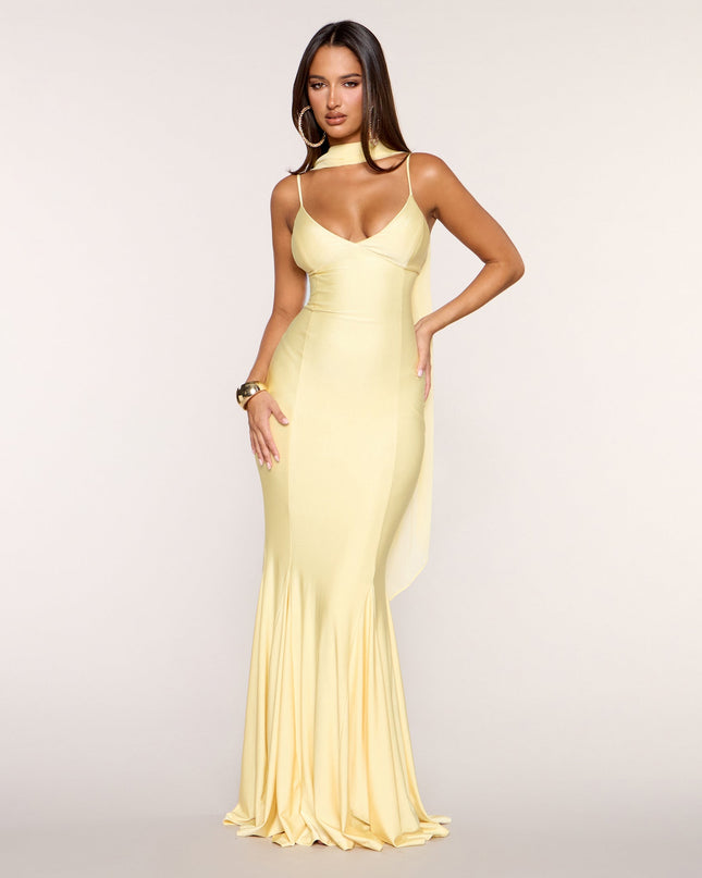 Auretta Chiffon Scarf Mermaid Formal Dress
