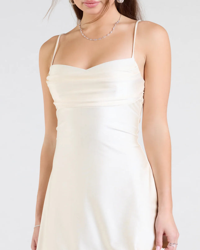 Sleek Sophistication A-Line Pleated Mini Dress