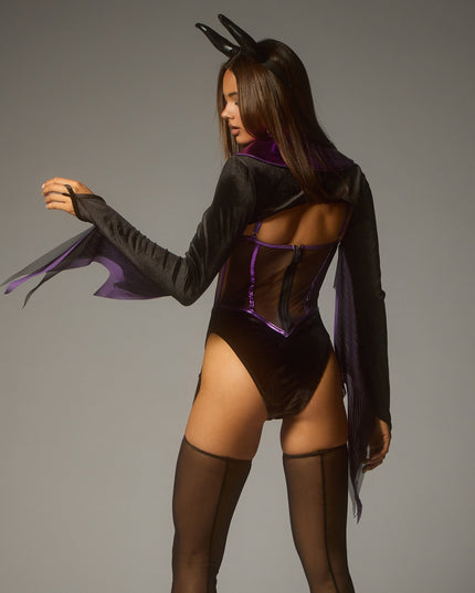 Dark Sorceress Four-Piece Costume Set