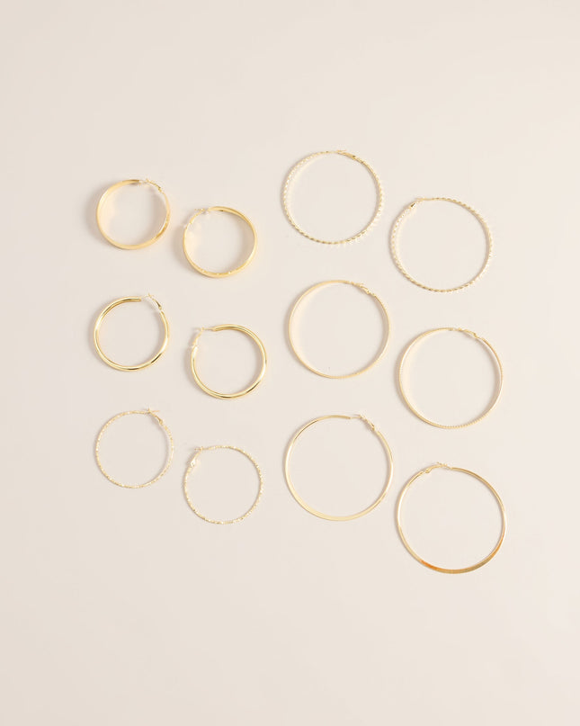 Hoop There It Is Six-Pack Earring Set