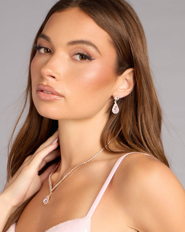 Sweet Luxe Rhinestone Jewelry Set