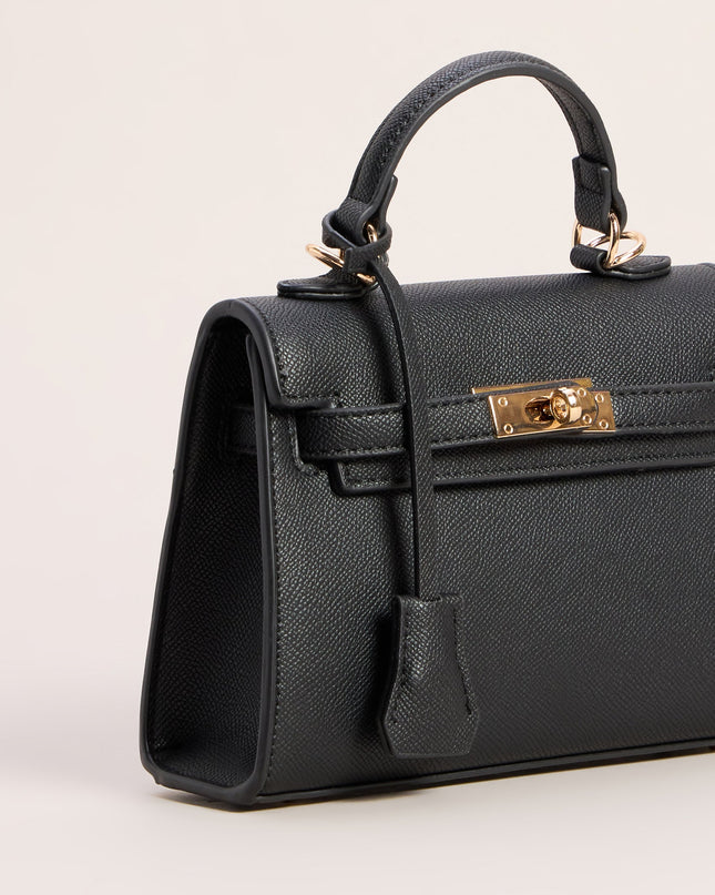 Little Luxe Twist Lock Mini Satchel Bag