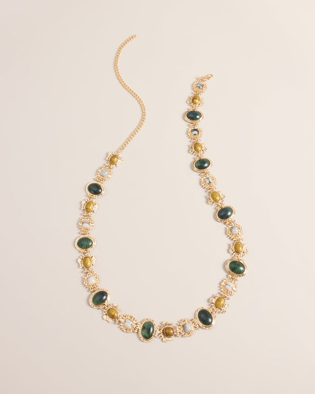 Treasure Hunt Mixed Stone Chain Belt