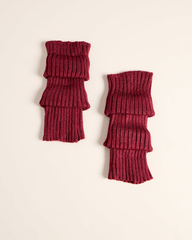 Stylish Layer Rib Knit Leg Warmers