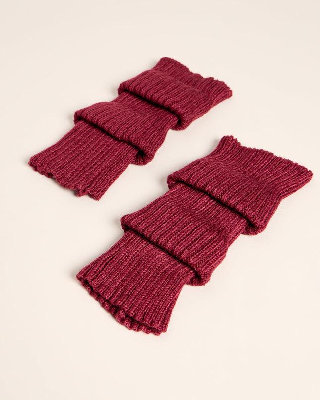 Stylish Layer Rib Knit Leg Warmers