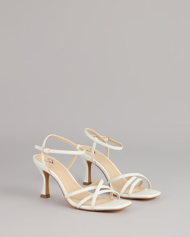 Shine Hour Metallic Strappy Stiletto Heels