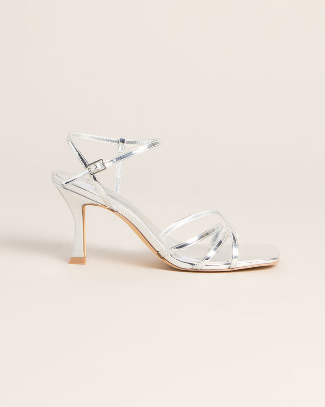 Shine Hour Metallic Strappy Stiletto Heels