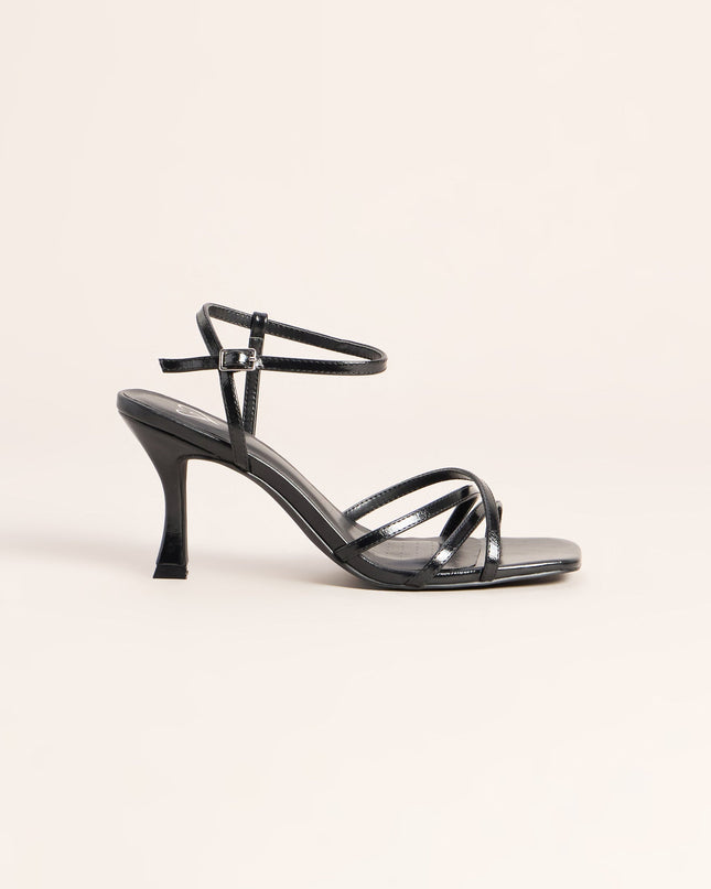 Shine Hour Metallic Strappy Stiletto Heels