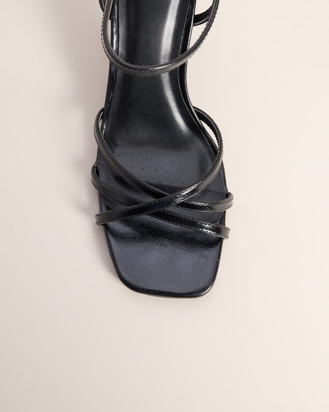 Shine Hour Metallic Strappy Stiletto Heels
