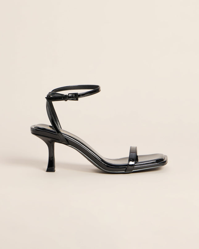 Silver Lining Strappy Kitten Heels