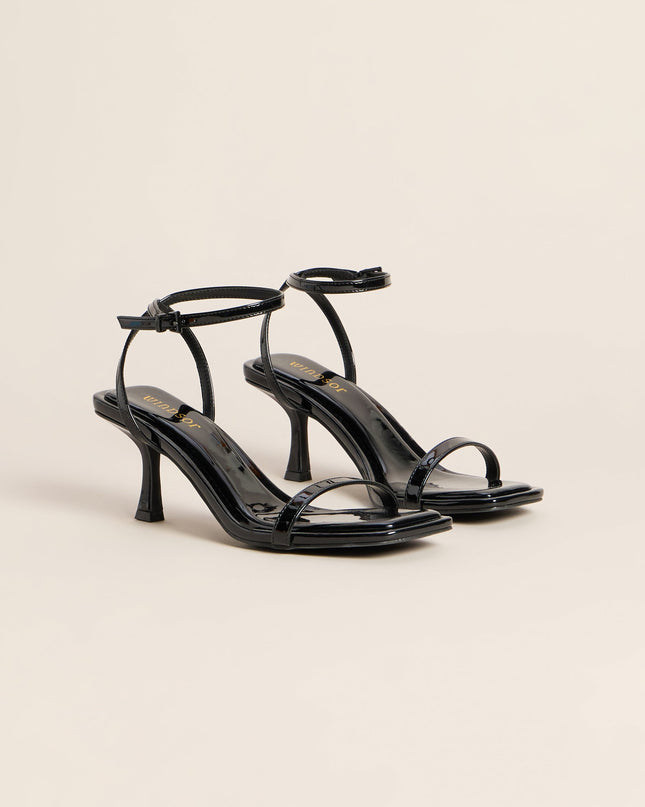 Silver Lining Strappy Kitten Heels
