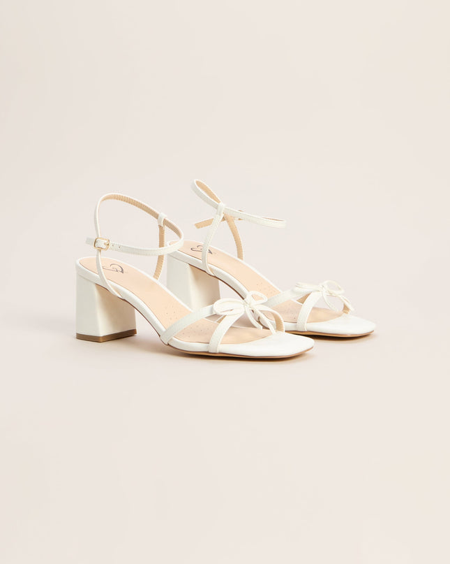 Plans Confirmed Bow Block Heels