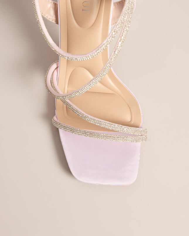 Dance Floor Dazzle Rhinestone Block Heels
