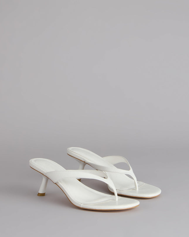 Exactly The Vibe Thong Kitten Heels