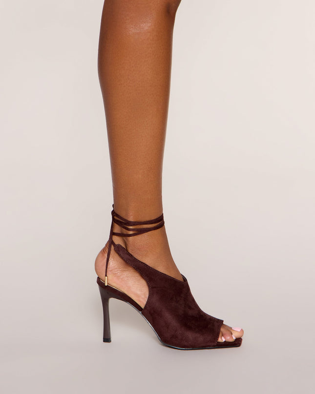 Wrapped Up Peep-Toe Stiletto Heels