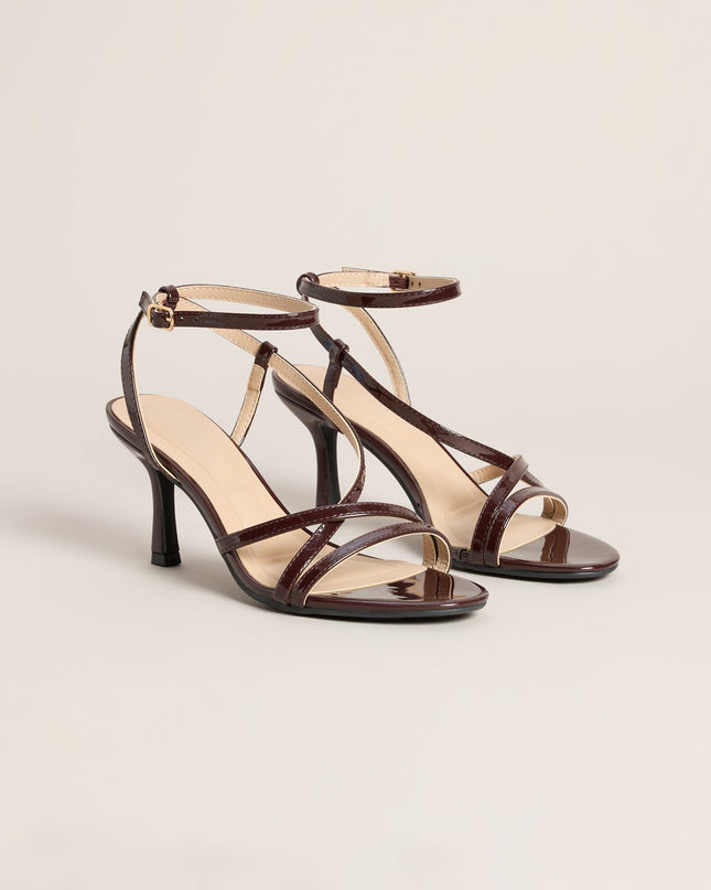 Pretty Little Plans Strappy Kitten Heels
