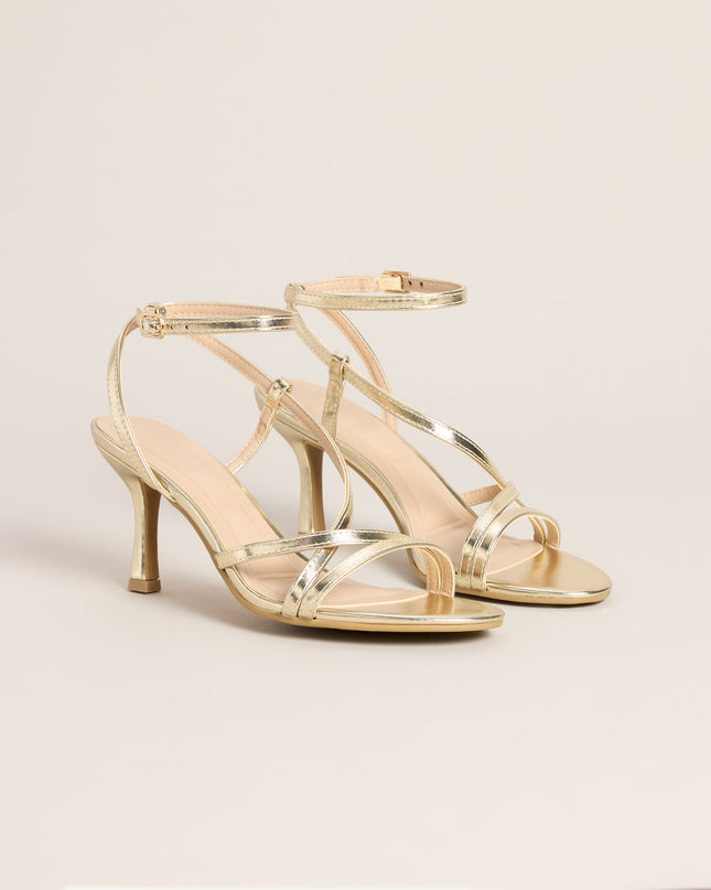 Pretty Little Plans Strappy Kitten Heels