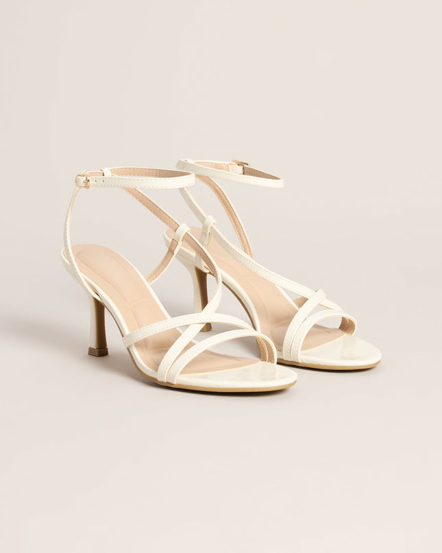 Pretty Little Plans Strappy Kitten Heels
