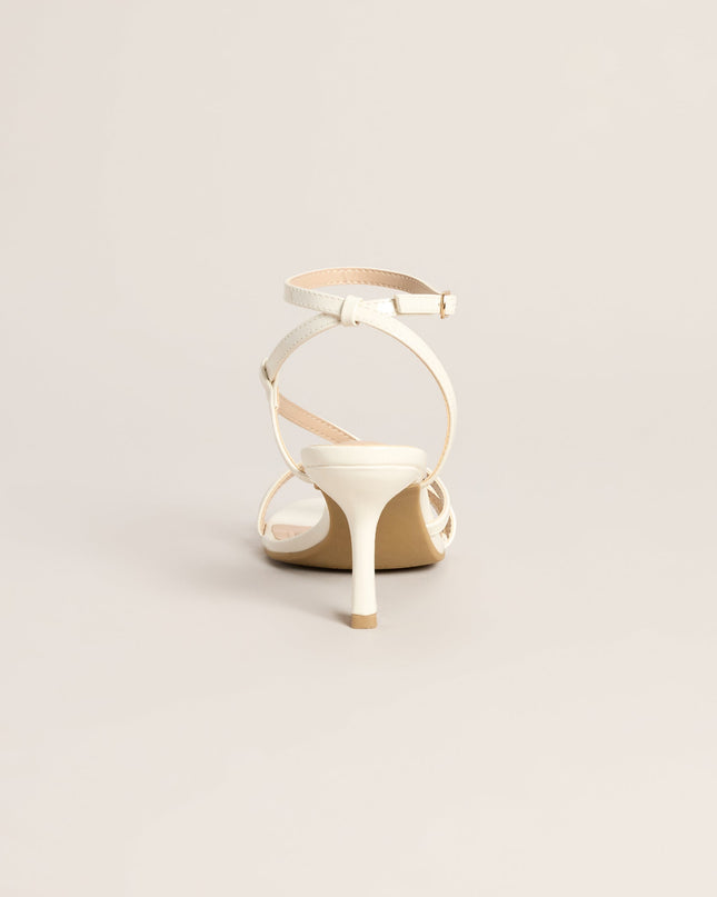 Pretty Little Plans Strappy Kitten Heels