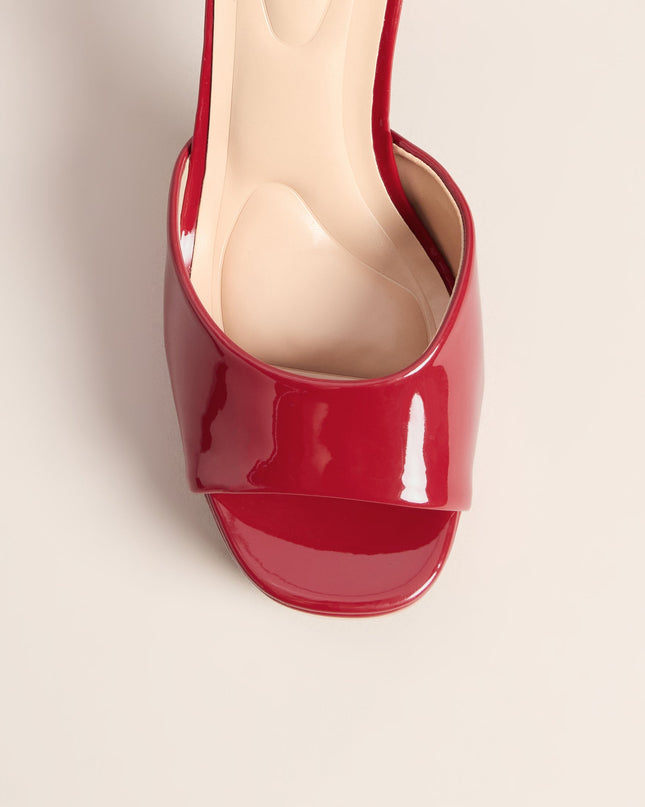 Gloss Boss Patent Platform Block Heels