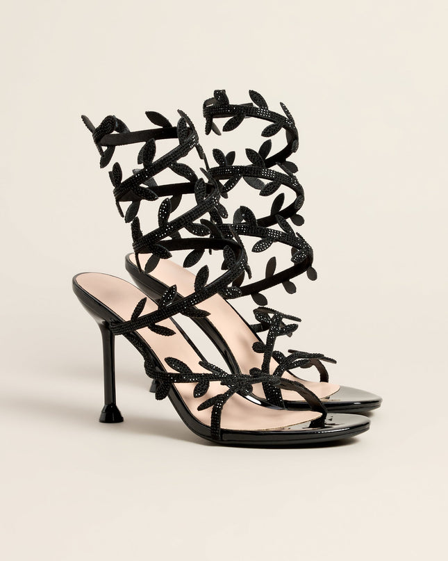 Garden After Dark Vine Spiral Stiletto Heels