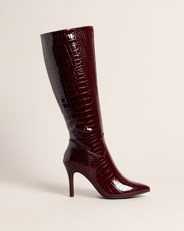 Sharp Instinct Knee High Stiletto Boots