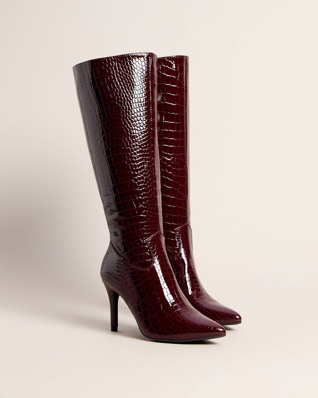 Sharp Instinct Knee High Stiletto Boots