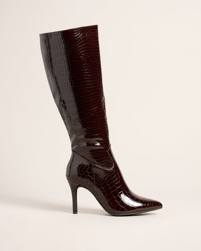Sharp Instinct Knee High Stiletto Boots