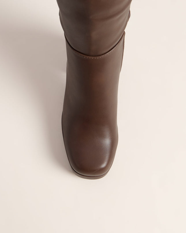 High Step Platform Knee High Boots