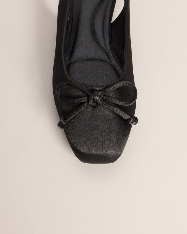First Position Satin Bow Ballet Flats
