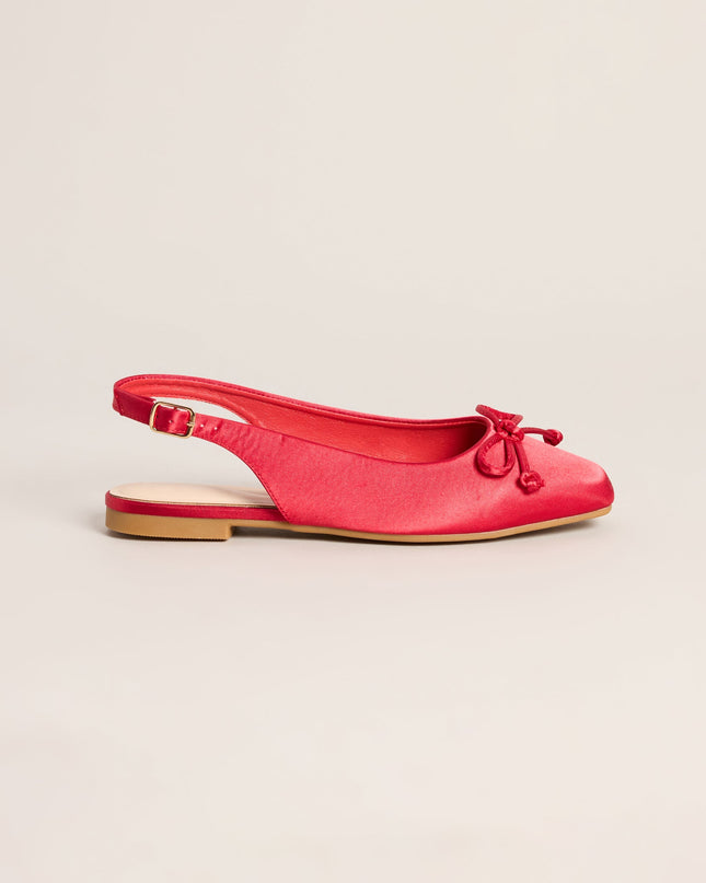 First Position Satin Bow Ballet Flats