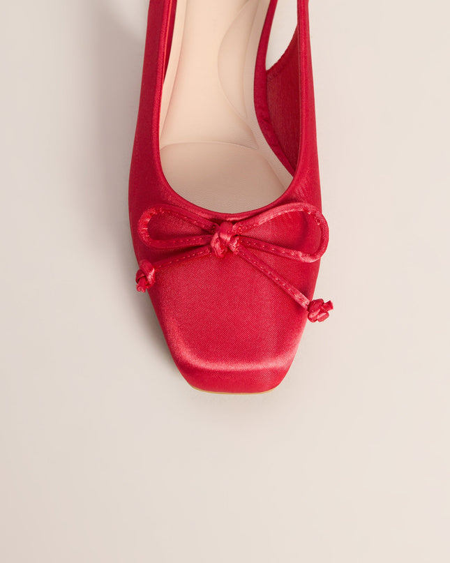 First Position Satin Bow Ballet Flats