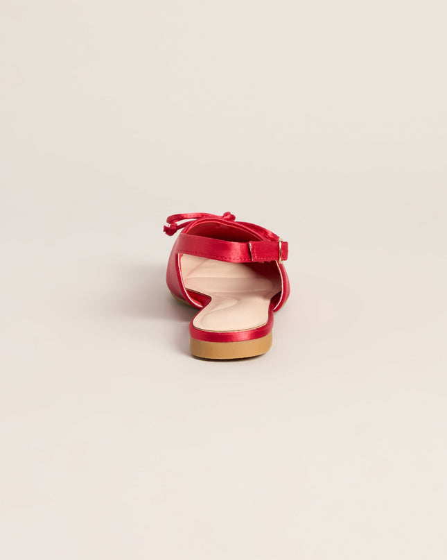 First Position Satin Bow Ballet Flats