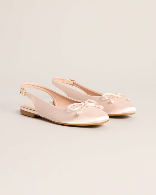 First Position Satin Bow Ballet Flats